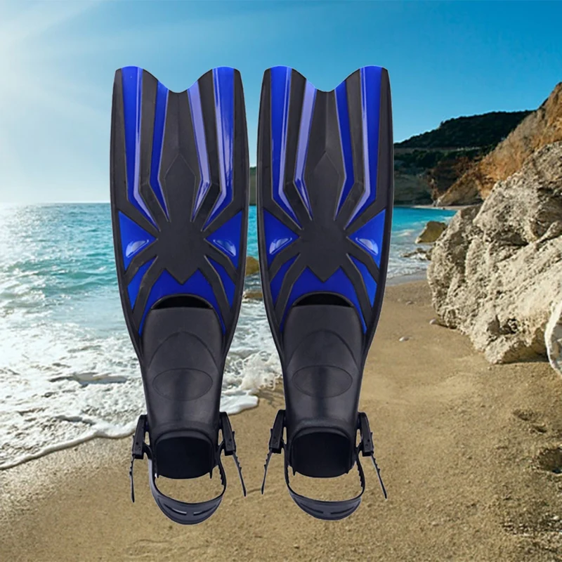 

Adult Short Light Swim Fins with Self-Adjustable Comfortable Full Foot Flippers Pocket Perfect for Traveling