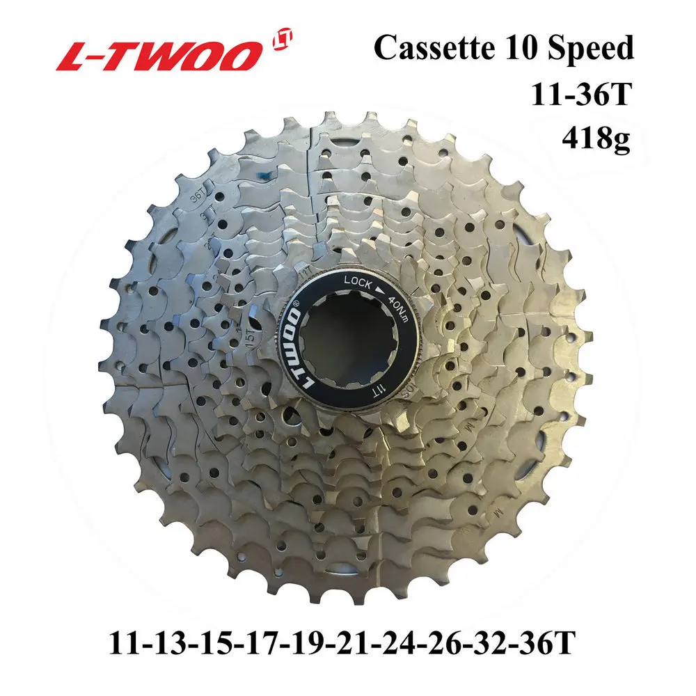 LTWOO 10S 11-36T LTWOO zracing велосипедная кассета 9 10 11 12 скоростей MTB велосипед freewheel 11-36 T/11-42 T/46 T/11-50 T/11-52 T для ALIVIO/DEORE/SLX /XT - Цвет: LTWOO 10S 11-36T