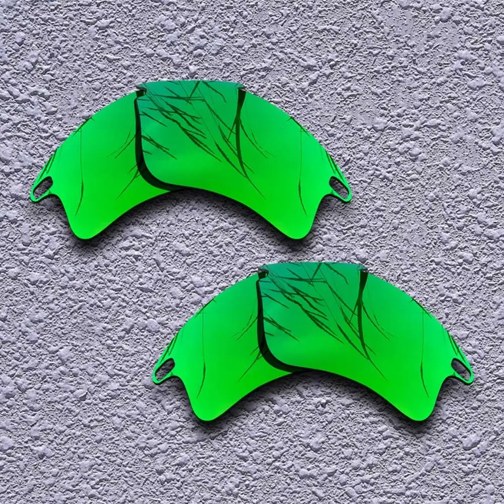 Green-Green 2 Pairs Polarized Replacement Lenses for Oakley Fast Jacket XL Sunglasses- Multiple Choices - Цвет линз: Green-Green