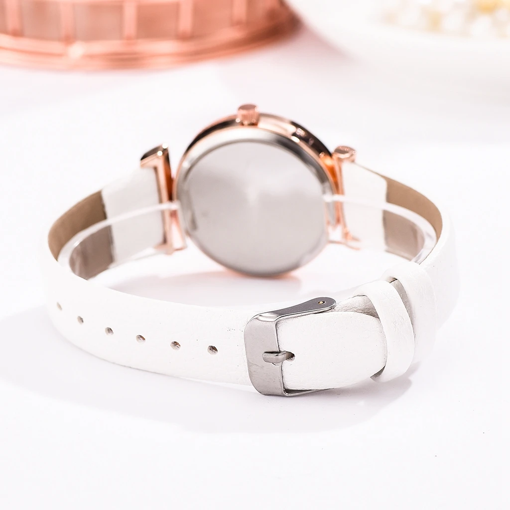 

Fashion Women Bracelet Quartz Watches For Women Leather Watch Ladies Sports Dress Pink Dial Wrist Watch Clock Relogio Feminino