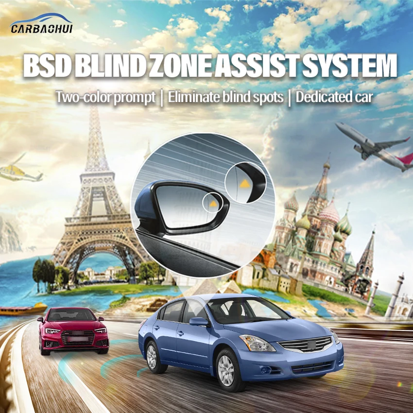 

Car BSD BSM BSA Blind Area Spot Warning Drive Mirror Rear Radar Microwave Detection System For Nissan Teana 2008-2012