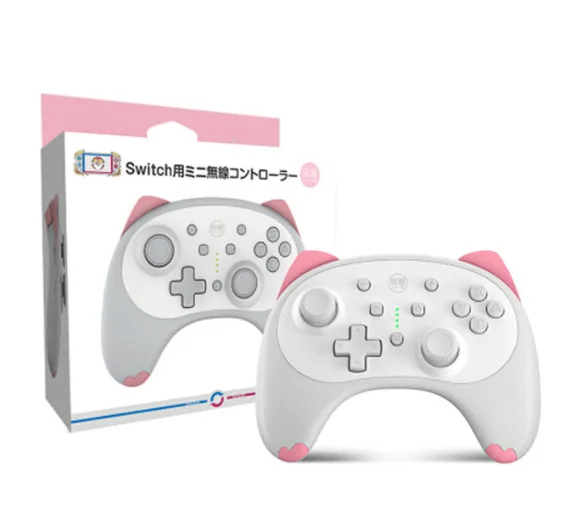 

IINE Cat Gamepad for NS Switch / Lite Pro Bluetooth-compatible Wireless Controller Magnetic Cover Easy To Disassemble Handsfree