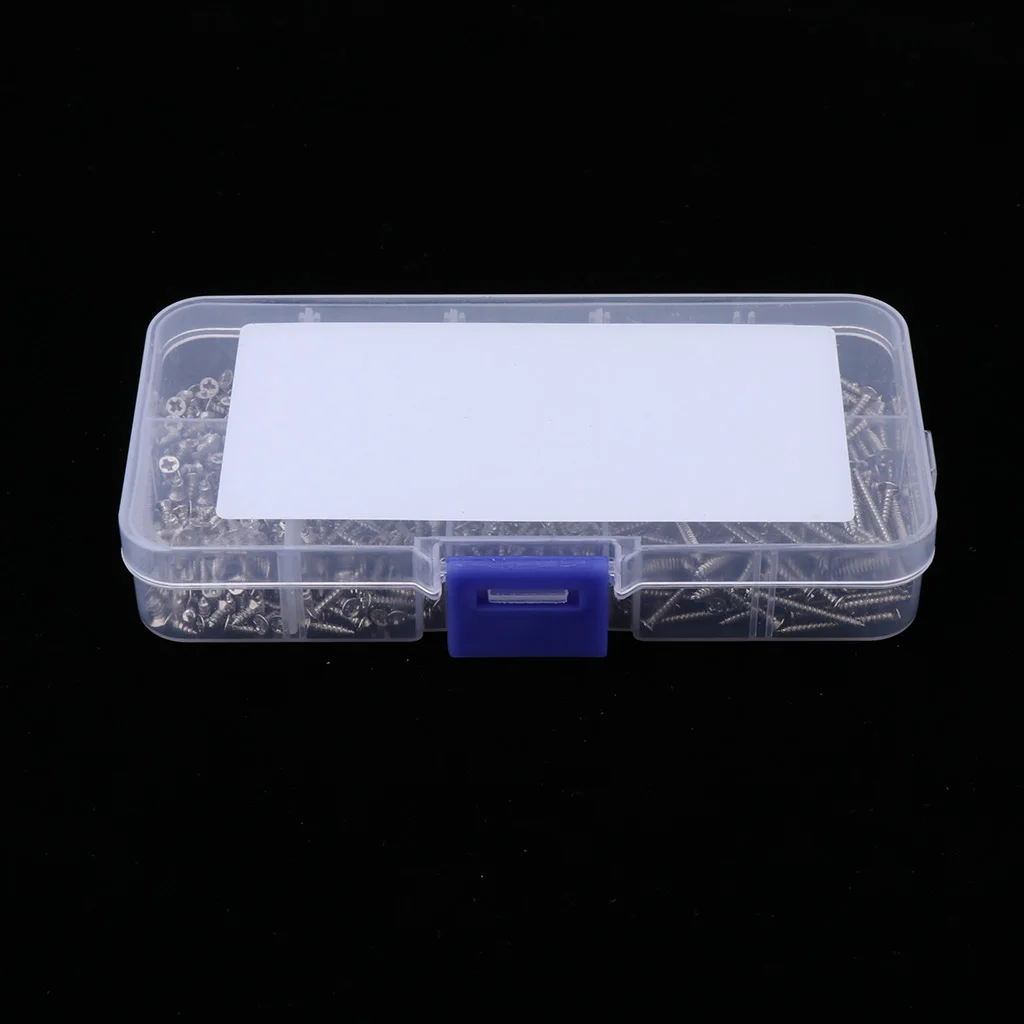 

800Pcs M2 Assorted Cross Phillips Pan Head Self Tapping Screws Set With Box
