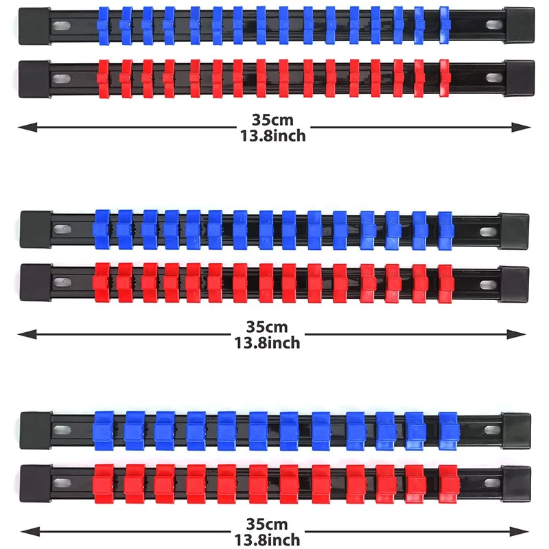 Держатель гнезда для разъема ABS 1/4 дюйма Привод x 32 зажимов 3/8 30 1/2 24 6 шт. |