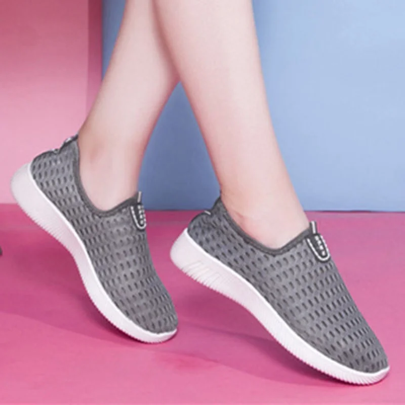 Cresfimix women's casual vulcanize shoes lady spring and summer slip on female breathable light weight mesh zapatos | Обувь