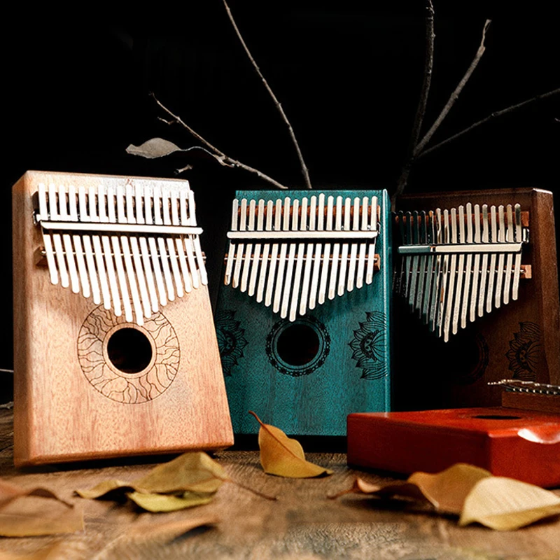 17 клавиш Kalimba большой палец пианино Высокое качество красное дерево Африканский