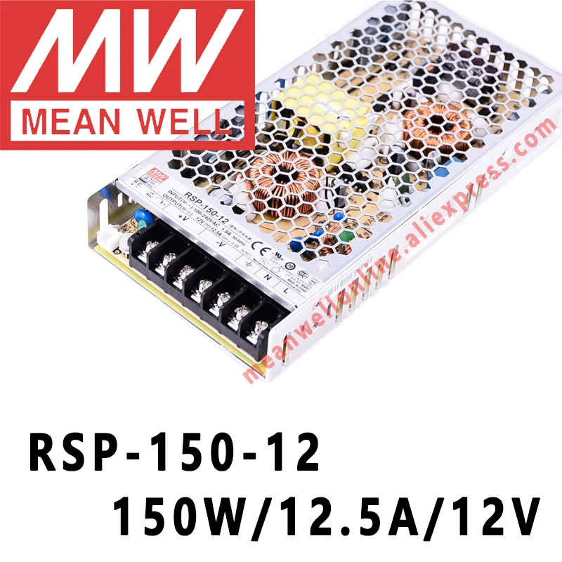 Mean Well RSP 150 12 meanwell В постоянного тока/150 А/Вт с одним выходом и функцией PFC Интернет
