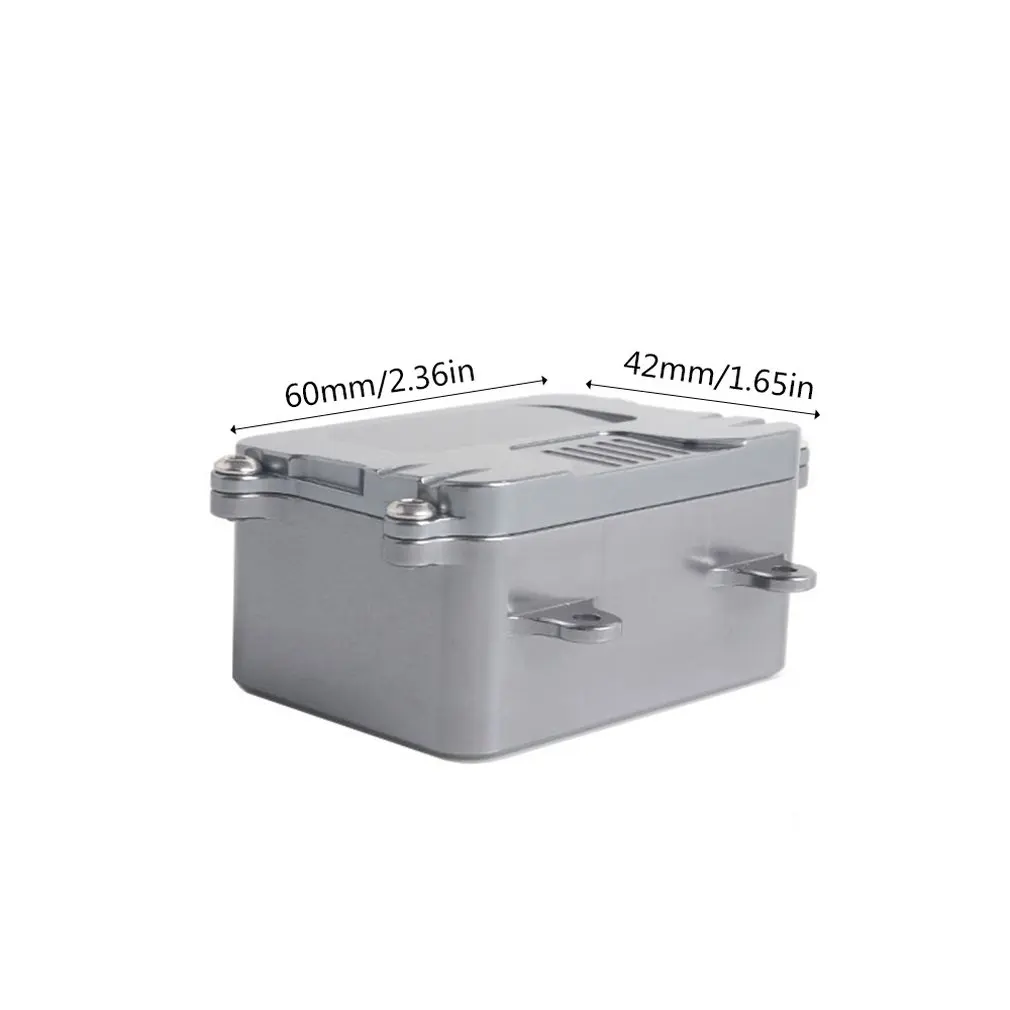 Lightweight Durable Metal Receiver Box ESC for 1/10 RC Crawler Car Axial SCX10 RC4WD D90 D110 Upgrade Parts | Игрушки и хобби