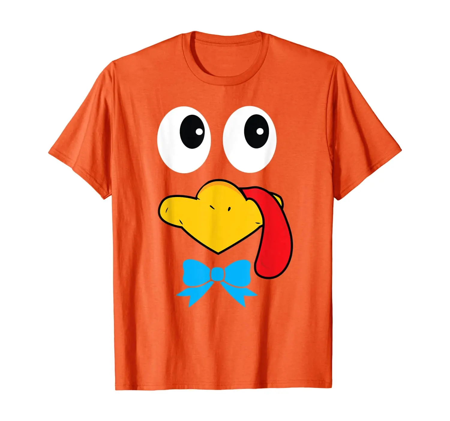 

Funny Thanksgiving Turkey Face Gift Art Funny Turkey Gift T-Shirt