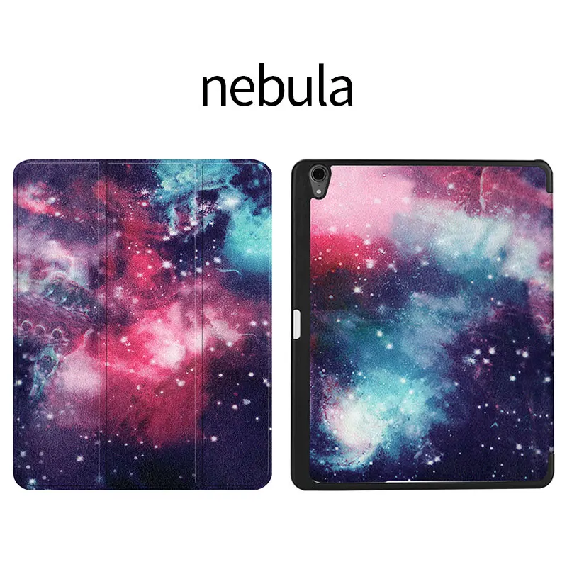 Чехол для iPad Pro 11 с принтом Smart Cover Wiht карандаш держатель Авто спящий Пробуждение поддержка карандаш Charing a8080a2013 A1934 a79 - Цвет: nebula