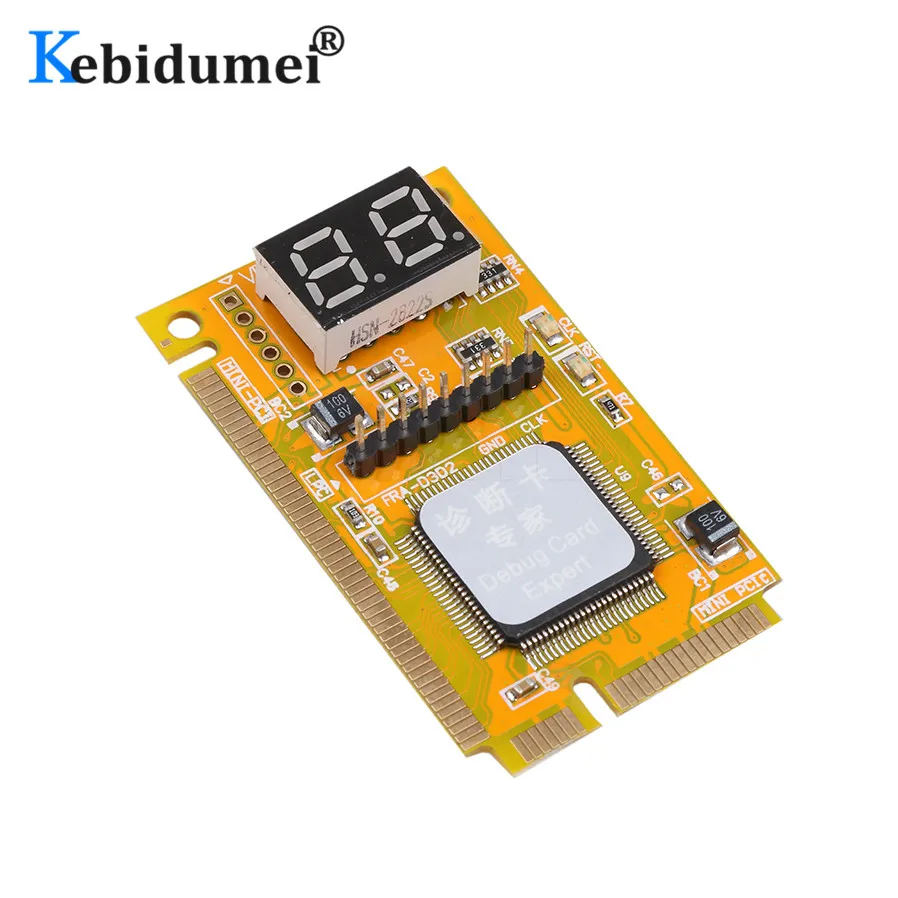 

Анализатор Kebidumei Mini PCI-E LPC PC Test er POST Card Test для ноутбука с шестнадцатеричным отображением символов
