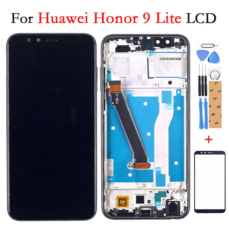 Для Huawei Honor 9 Lite ЖК дисплей сенсорный экран + рамка дигитайзер в сборе с рамкой для