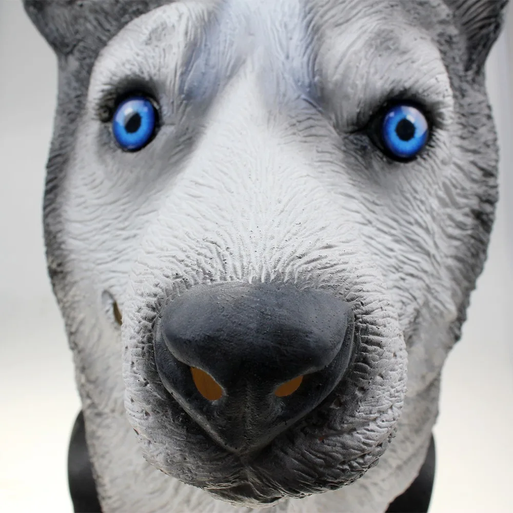 Латексная Маска на всю голову в виде животного Костюм Волка для собаки нарядное