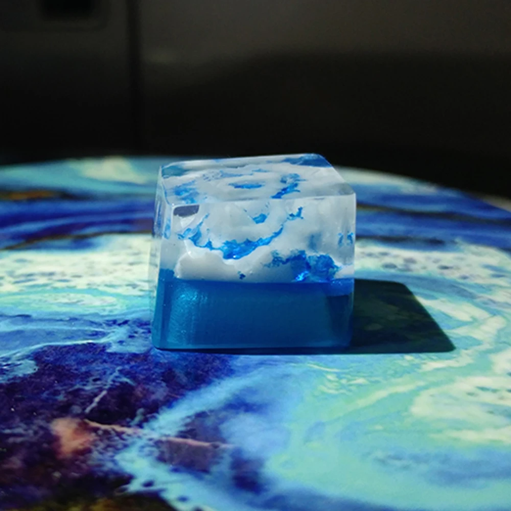 Pandora Planet смоляная Крышка для ключа с подсветкой для Cherry Mx механическая клавиатура ручной работы Fuji Mount Sky светящаяся крышка DIY клавиатура