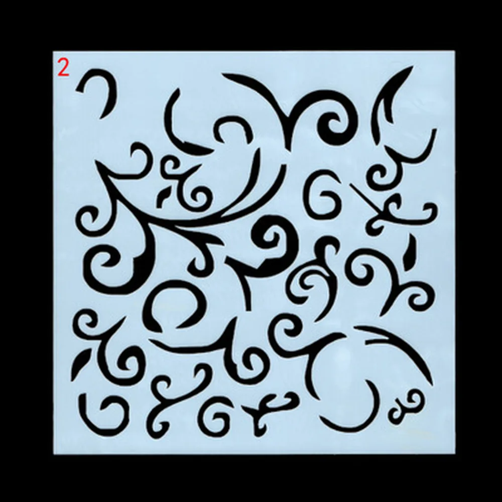 9 шт./компл. 13 см трафареты с пузырьковой текстурой для творчества слоев рисования