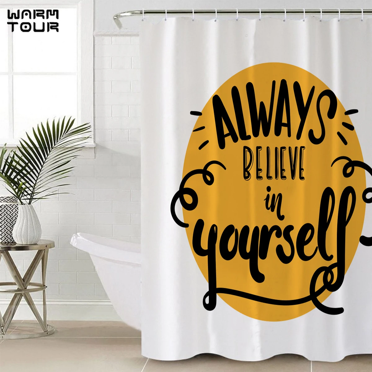 Всегда верите в себя занавеска для душа вдохновляющие цитаты Водонепроницаемая
