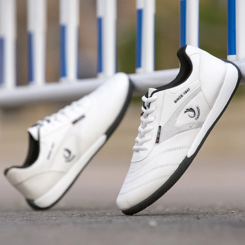 

High Quality Men's Shoes Spring New Men Recreational Sports PU Material Run Non-Slip Wear-Resistant Leather Running Anti-Odor