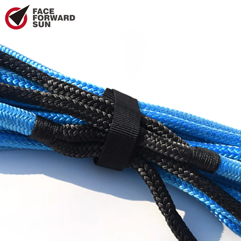 Free Shipping 12mm*6m Kinetic Recovery Rope,Energy Recovery Rope,Double Braided Nylon Rope for 4X4 OFF ROAD images - 6
