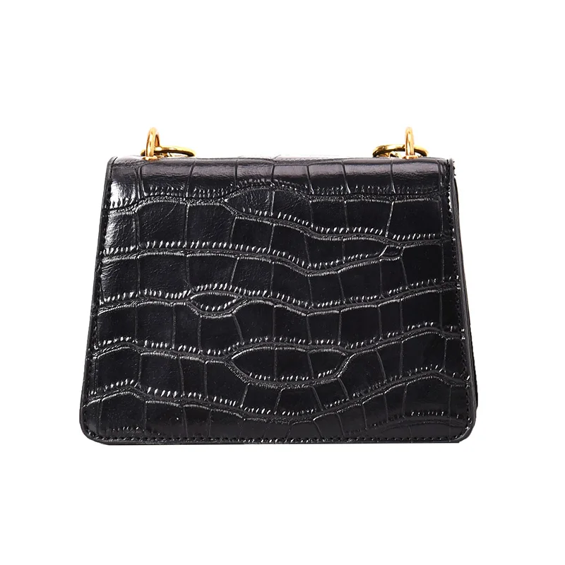 

New 2020 Crossbody Fashion Chain Pack Single Shoulder Alligator Pattern Phone Package Fashion Women Leather Bag D130