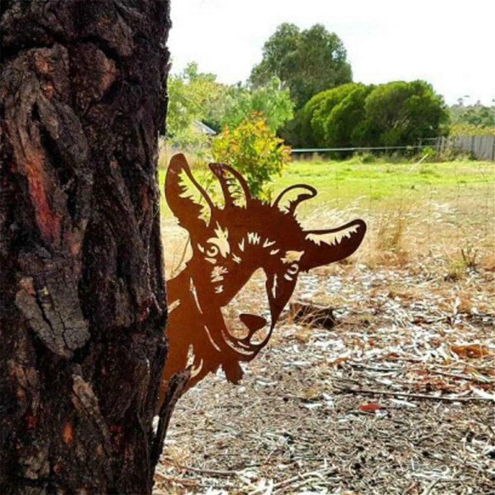 Металлические уличные садовые украшения с овчиной художественная ферма двор