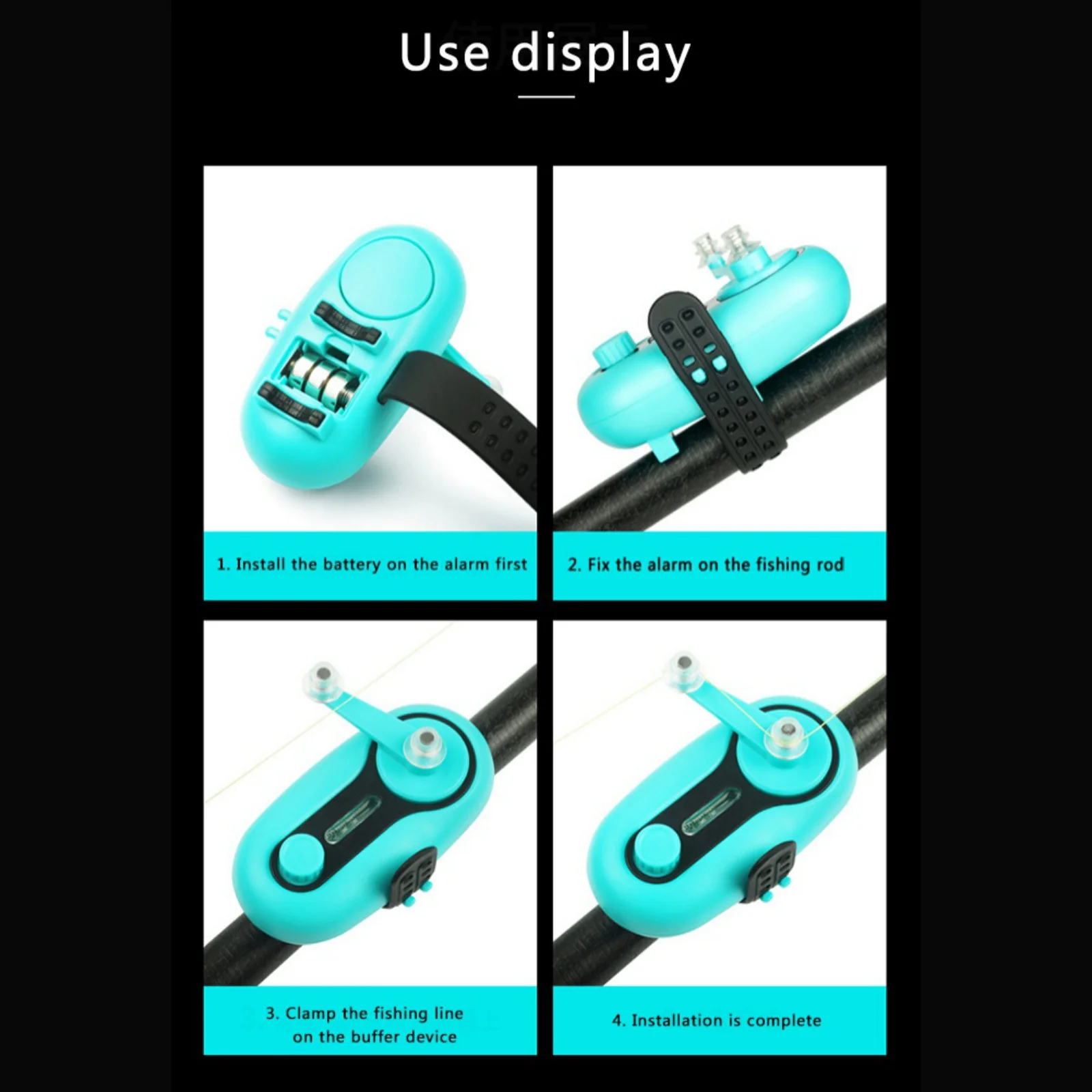 

Fishing Bite Alarm Electronic Buzzer On Fishing Rod With Loud Siren Daytime Night Indicator New Fishing Tools