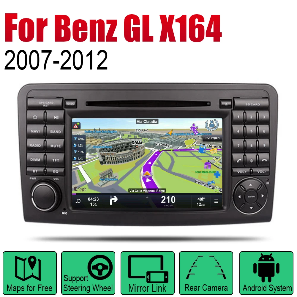 Android автомобильный DVD GPS Navi для Mercedes Benz GL X164 2007 ~ 2012 NTG плеер навигация WiFi BT Mulitmedia