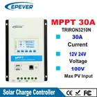 MPPT EPever 30A солнечный регулятор 12 в 24 В автоматическая подсветка ЖК-дисплей двойной USB Солнечное зарядное устройство для макс. 100 в PV вход Triron3210N UCS DS2 режим