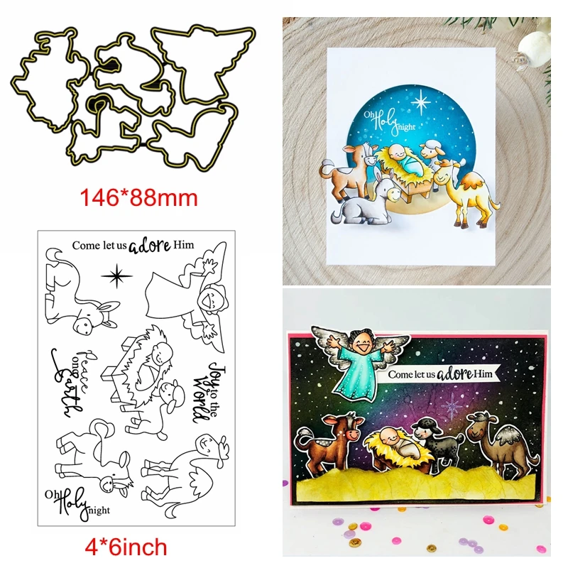 Металлические Вырубные штампы комбинированные прозрачные силиконовые ангел