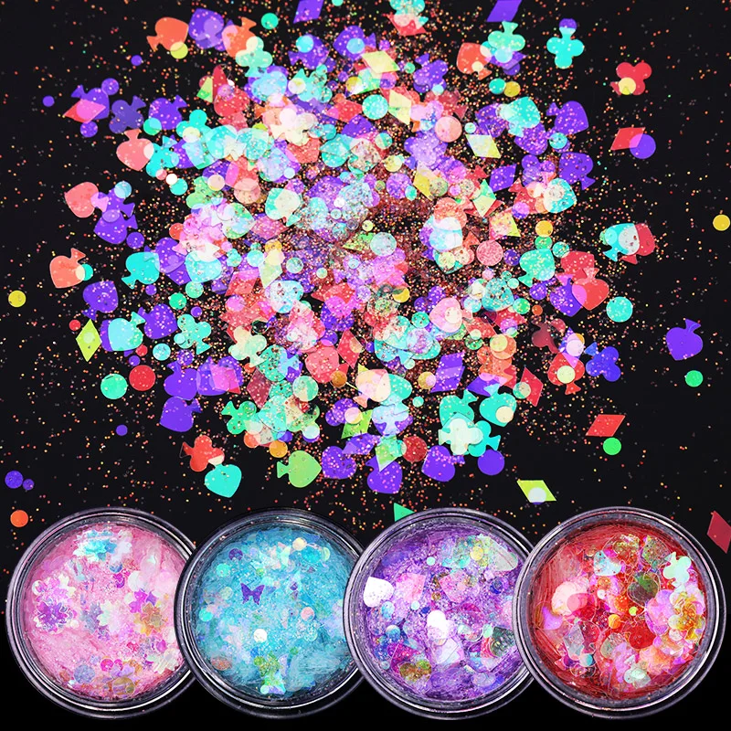 1 шт. цветные блестки для ногтей | Красота и здоровье