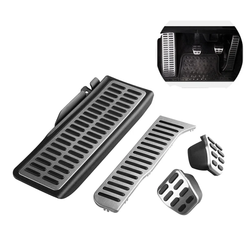 Автомобильная педаль тормоза из нержавеющей стали 4 шт. сцепления для Jetta MK5 Golf 5 6