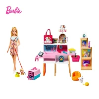 barbie doll 11 5inch blonde and pet boutique playset 4 pets color change grooming feature accessories toys for kids gift grg90