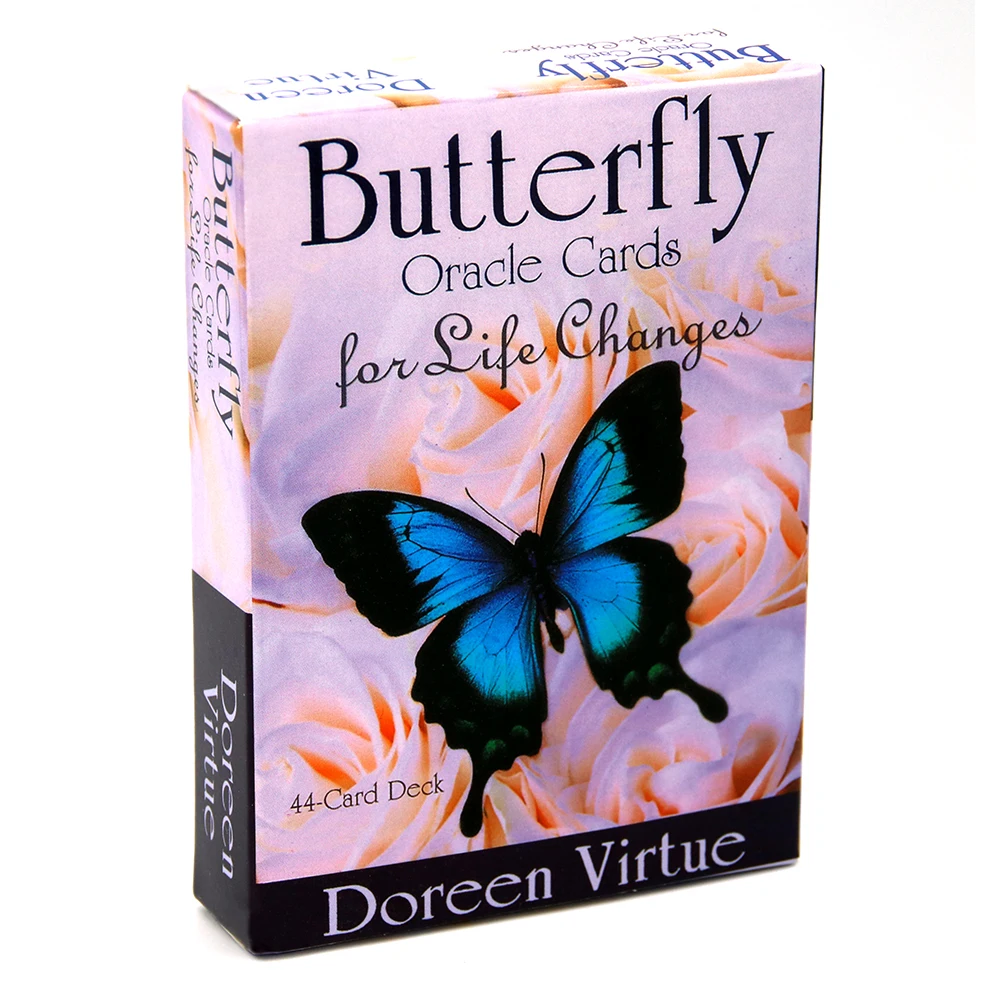 

Butterfly Oracle Cards for Life Changes A 44-Card Deck and Guidebook Occult Divination Book Sets for Beginners Doreen Virtue