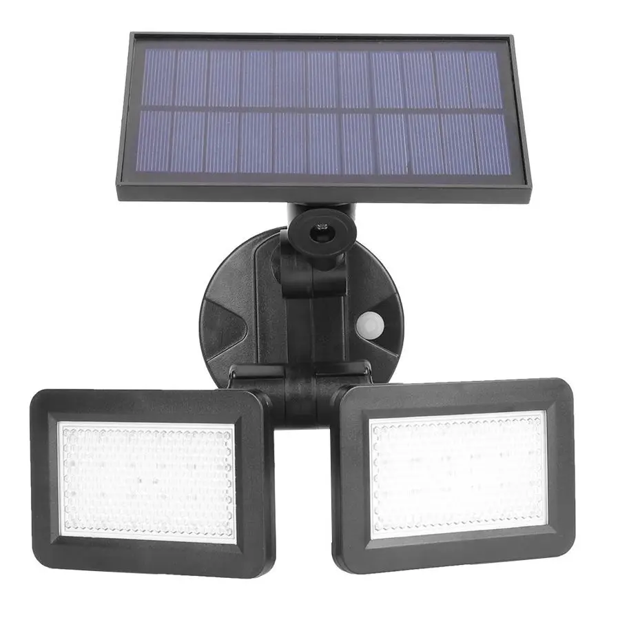 Уличный настенный фонарь на солнечной батарее 48 светодиодов 360 градусов|Уличные