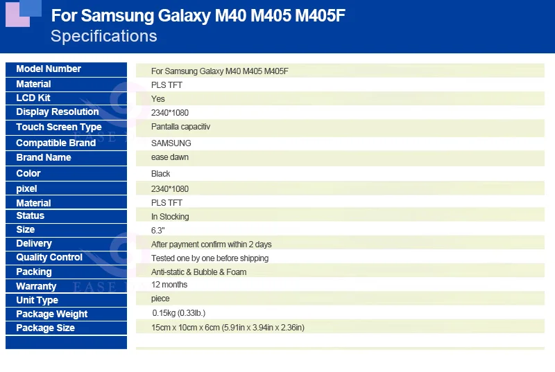 Для SAMSUNG Galaxy M40 M405 M405F lcd PLS TFT дисплей экран+ сенсорная панель дигитайзер в сборе для SAMSUNG дисплей