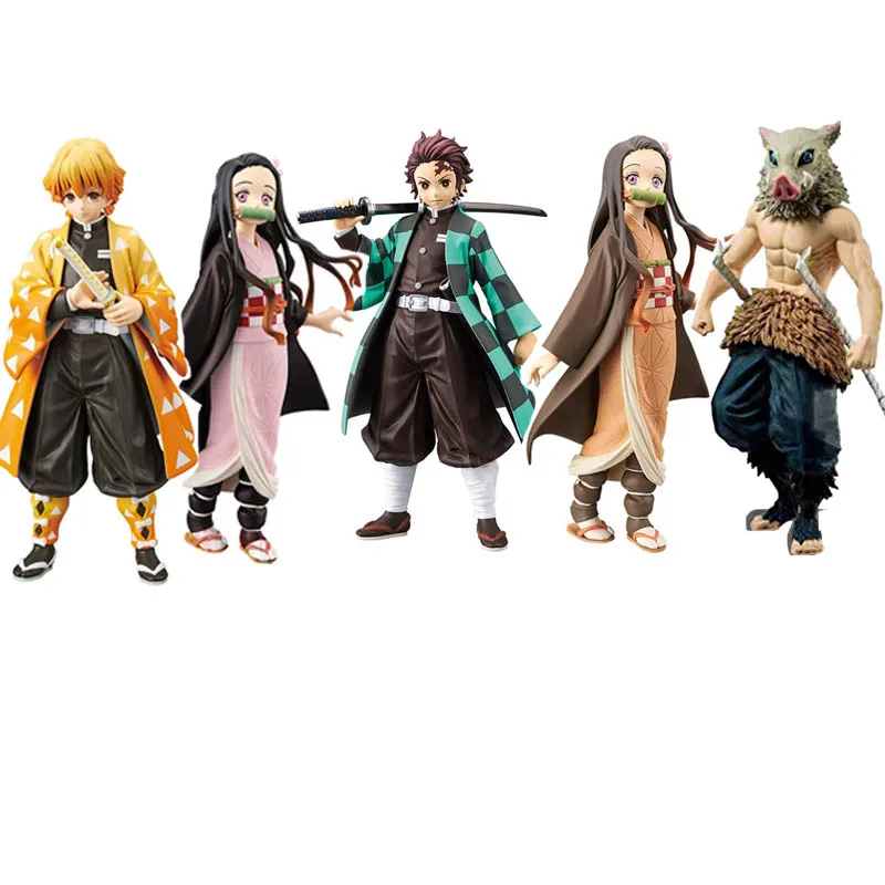 

Demon Slayer: Kimetsu no Yaiba Kamado Tanjirou Kamado Nezuko Hashibira Inosuke Agatsuma Zenitsu фигурка игрушка в подарок