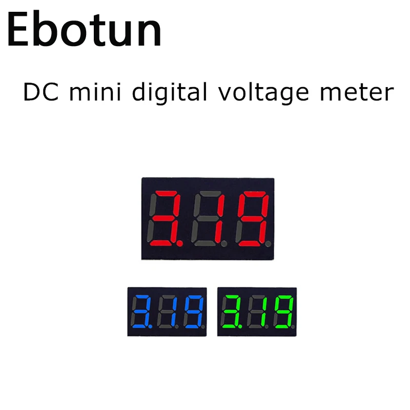 Цифровой вольтметр 0 36 дюйма красный зеленый синий постоянный ток 0-100 В 3 линии