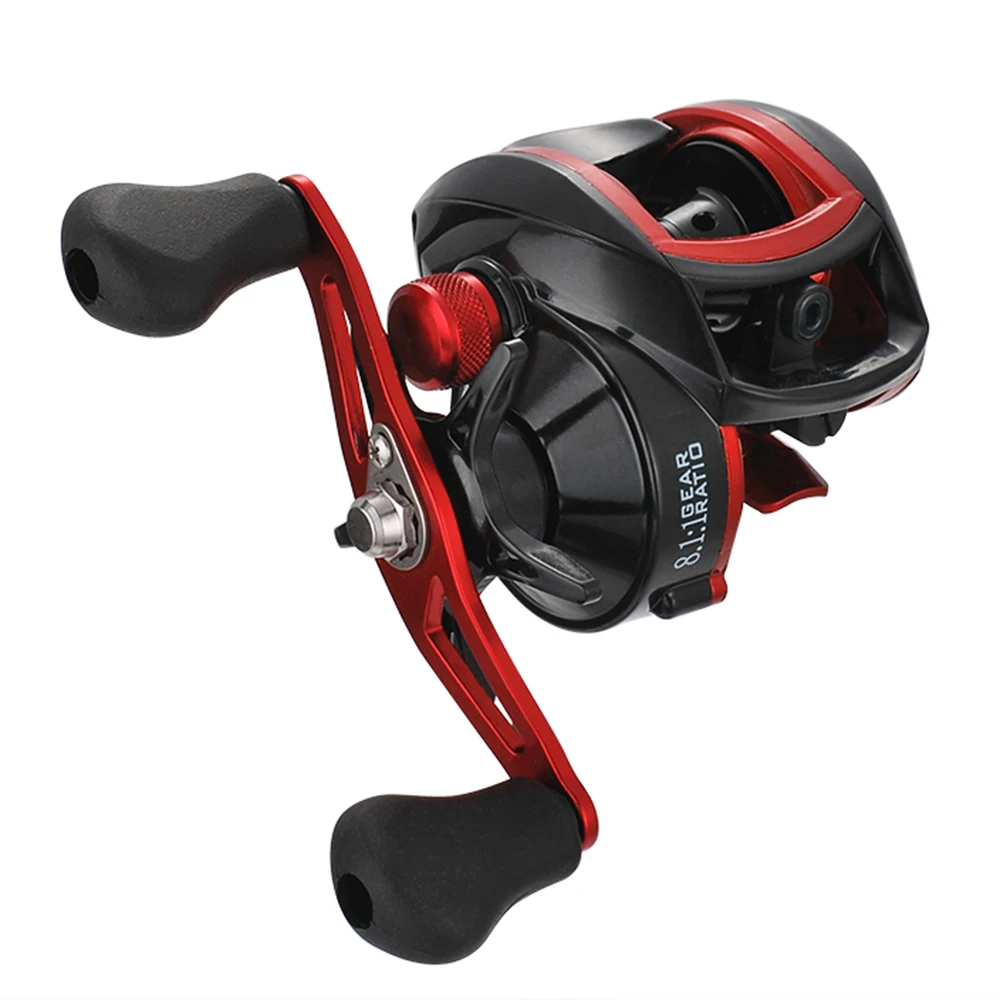 

18 + 1 BB 8.1:1 Gear Ratio Waterproof Left / Right Hand Baitcasting Fishing Reel High Speed Fishing Reel Magnetic Brake System