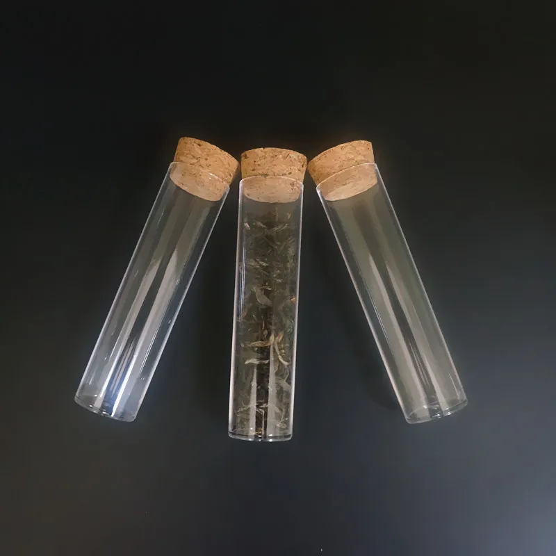 10 шт./упак. 25x95 мм с плоским дном прозрачный Пластик Тесты трубка Ttransparent трубки Чай