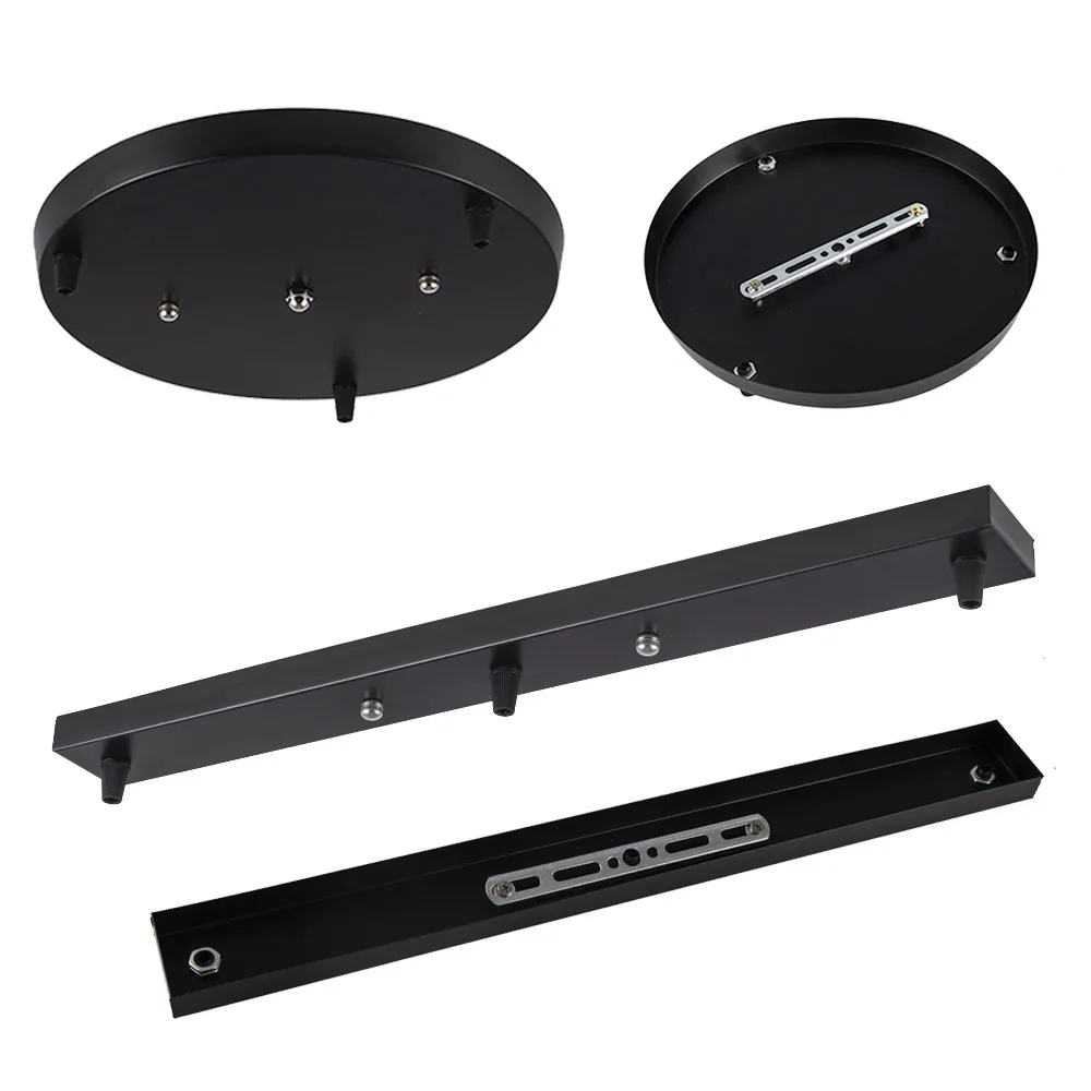 3 головки Потолочный подвесной светильник аксессуары для крепления Длинная