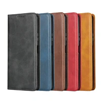 leather case for oneplus 6 7 7t 8 pro flip case card holder holster magnetic attraction cover wallet case for one plus 8 pro