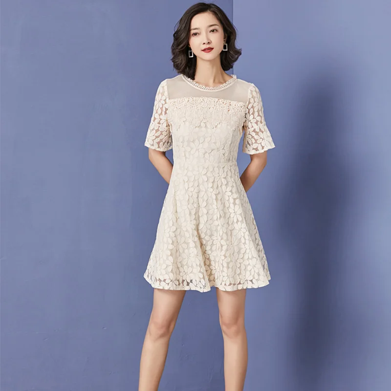 Женское кружевное элегантное платье в стиле пэчворк винтажное с цветочным