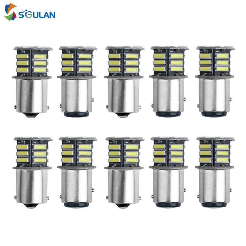 10 шт. Автомобильные светодиодные лампы 7020 21smd 1156 ba15s p21w bay15d p21/5w 12 в 6000k | Автомобили