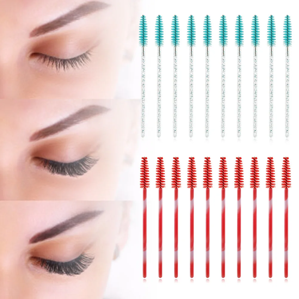 Лучшие 50 шт. Одноразовые щетка для ресниц Набор тушь аппликатор макияжа Кисти