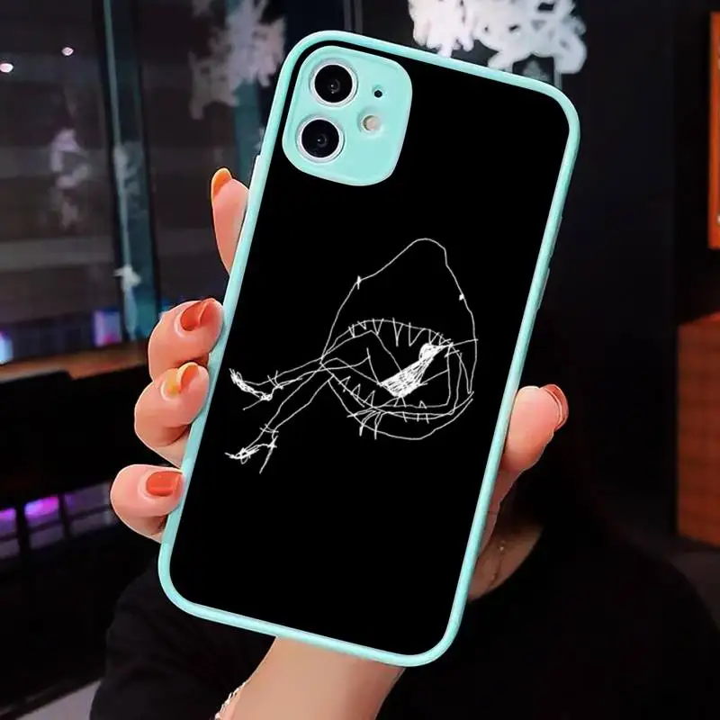 

The People Line Art Plagt Phone Case Matte Transparent for iPhone 7 8 11 12 s mini pro X XS XR MAX Plus cover funda