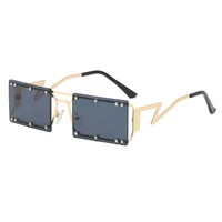 square sunglasses for women rivet sunglasses personality street photography european and american style 2021 new fashion