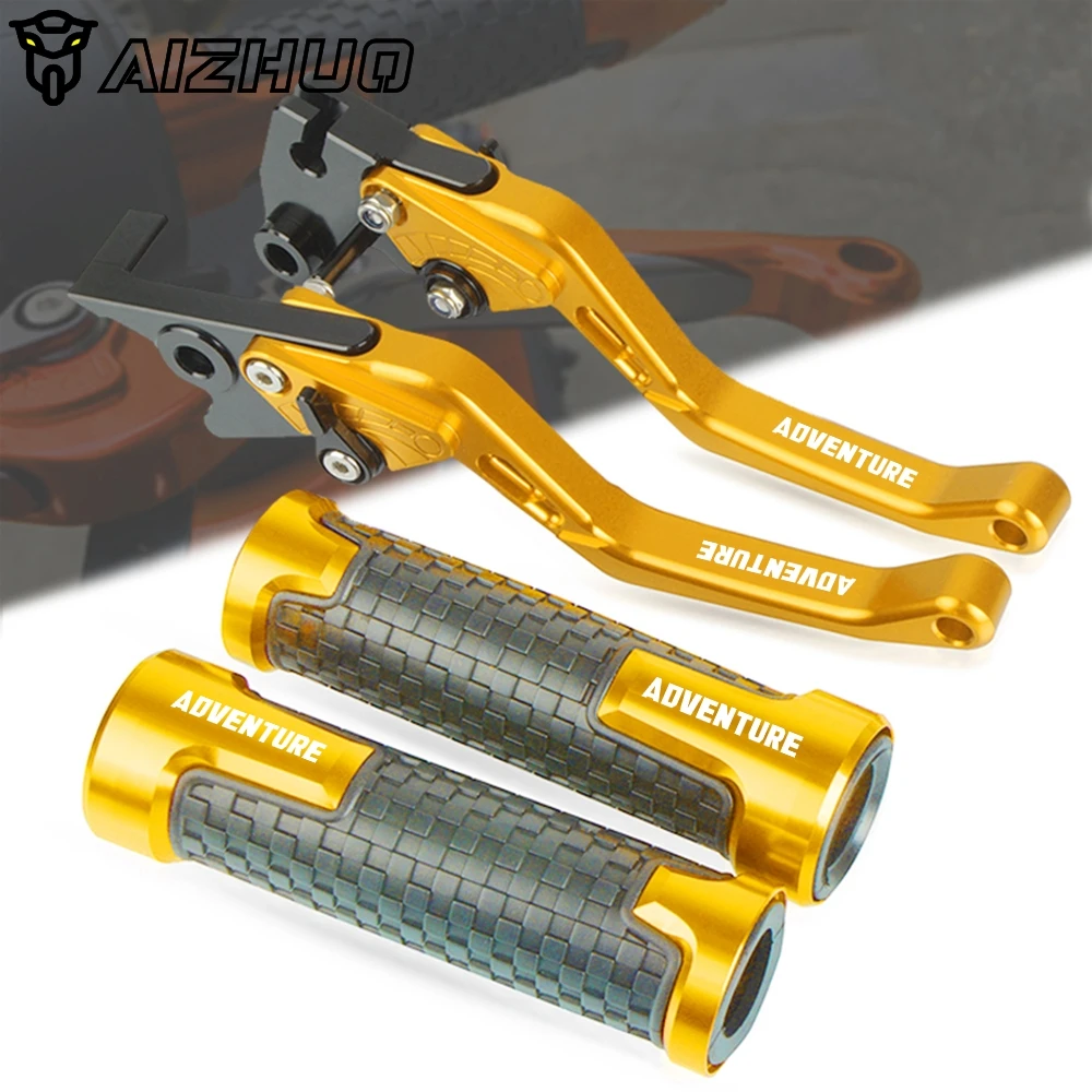

FOR 1190AdventuRe R 2013 2014 2015 2016 Motorcycle CNC Brake Clutch Levers Handlebar ADVENTURE Hand Grips Aluminum Part
