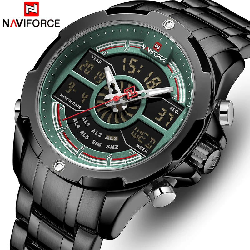 

NAVIFORCE Mens Quartz Watches Luminous Waterproof Digital Sport Men Watch Military Luxury Business Clock Male Relogio Masculino