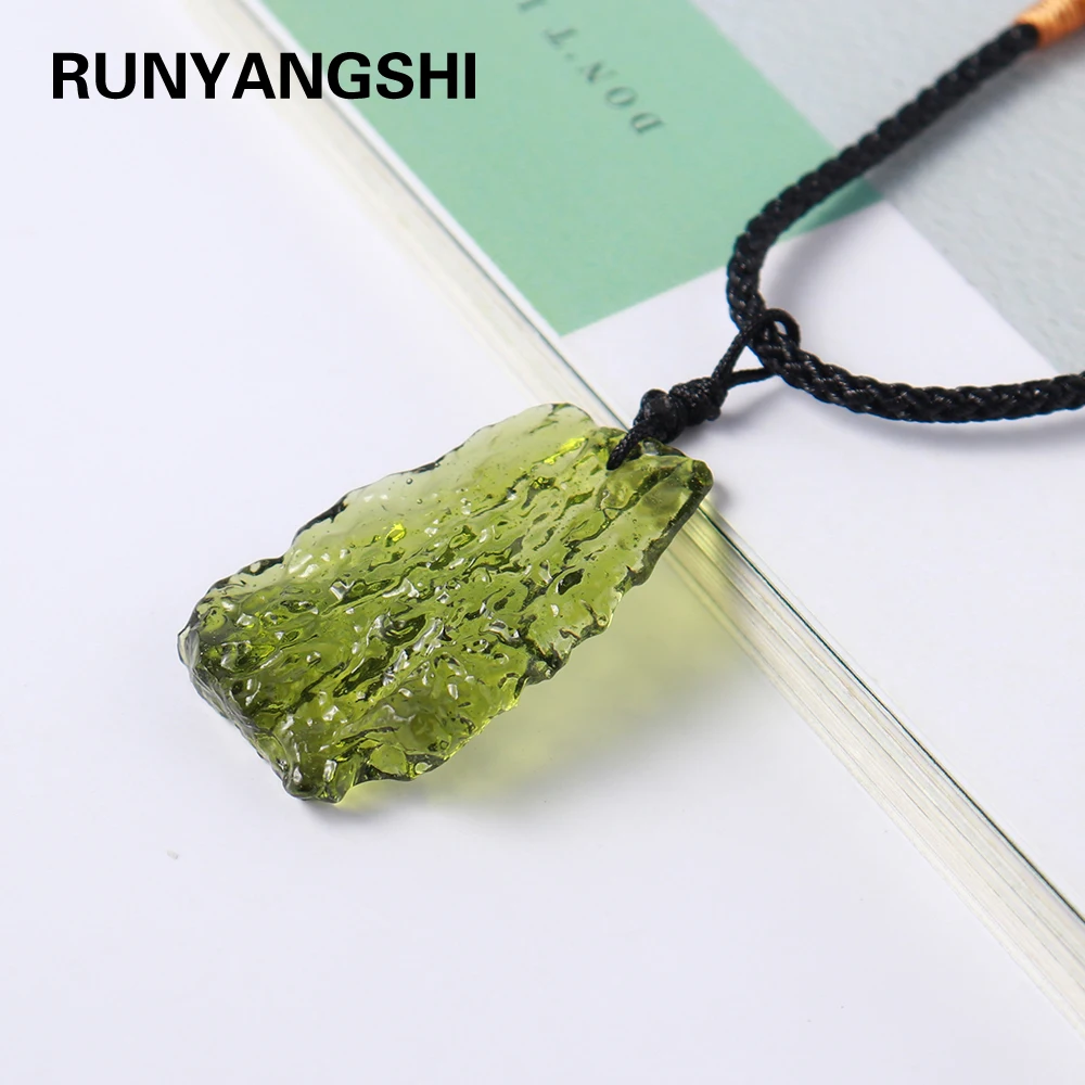 

Ожерелье хрусталя Чешский метеорит Осенняя грубая Подвеска из камня и хрусталя энергетический камень для мужчин и женщин оптовая продажа 5-10 г