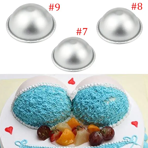Бомбочки для ванны пресс формы выпечки кекса 3D Алюминий шар Сфера кондитерский