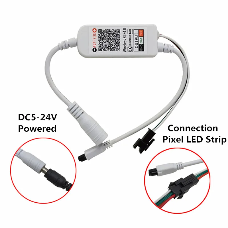 WS2812B Светодиодные ленты Управление DC5 24V 21key ИК пульт дистанционного управления